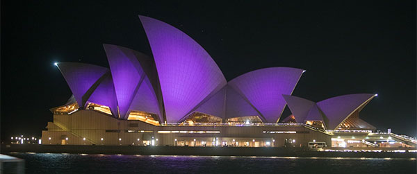 Sydney Opera House on World Pancreatic Cancer Day